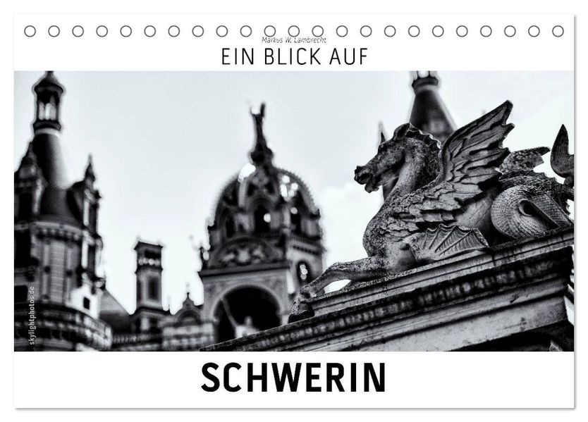 Ein Blick auf Schwerin (Tischkalender 2027 DIN A5 quer) CALVENDO Monatskalender