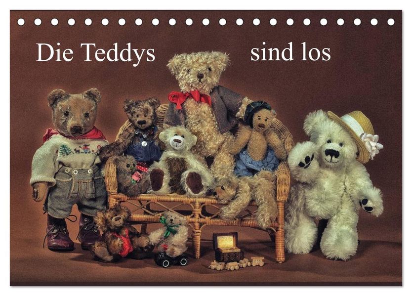 Die Teddys sind los (Tischkalender 2027 DIN A5 quer) CALVENDO Monatskalender