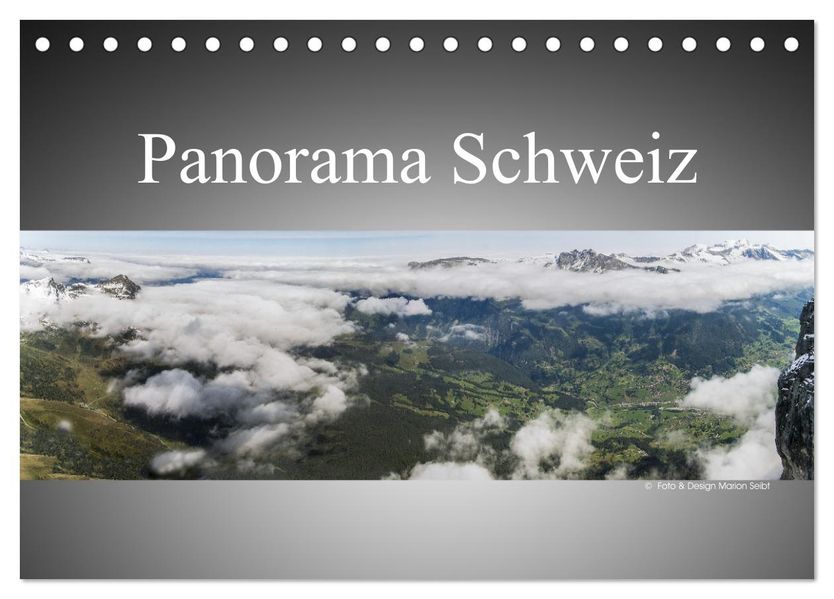 Panorama Schweiz (Tischkalender 2027 DIN A5 quer) CALVENDO Monatskalender