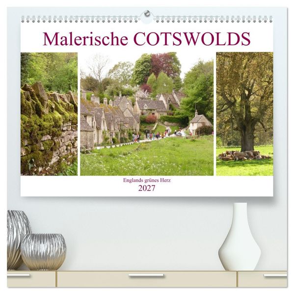 Malerische Cotswolds (hochwertiger Premium Wandkalender 2027 DIN A2 quer) Kunstdruck in Hochglanz
