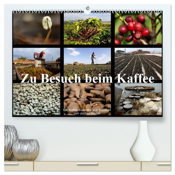 Zu Besuch beim Kaffee (hochwertiger Premium Wandkalender 2027 DIN A2 quer) Kunstdruck in Hochglanz