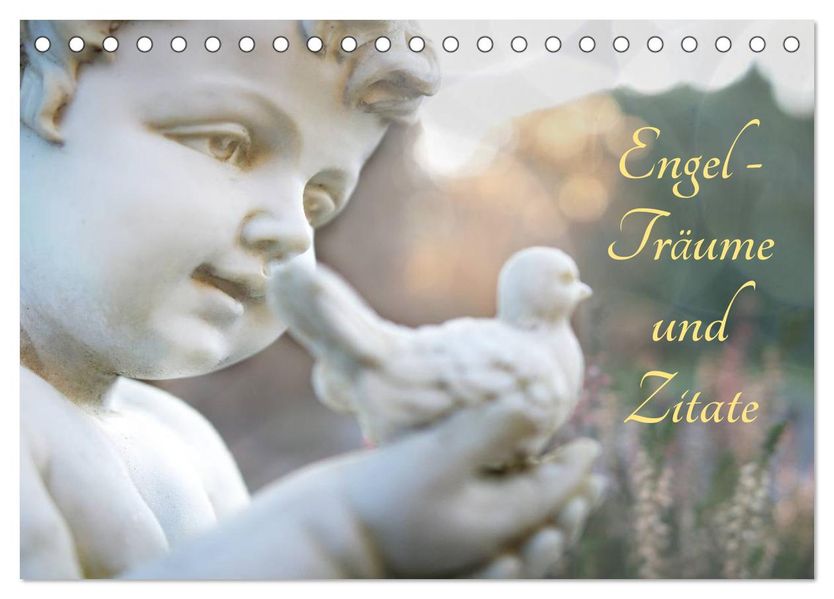 Engel - Träume und Zitate (Tischkalender 2027 DIN A5 quer) CALVENDO Monatskalender