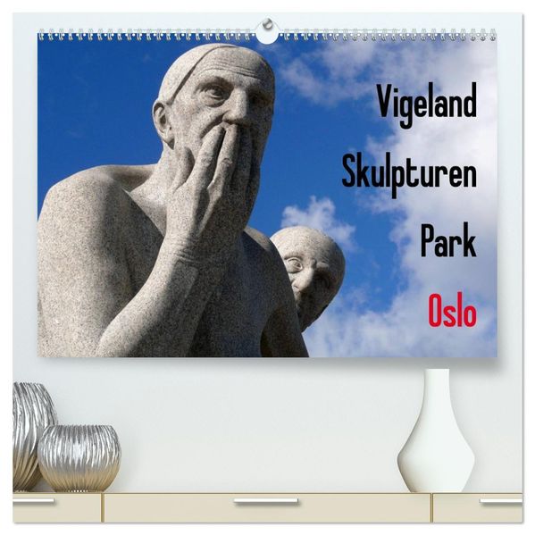 Vigeland Skulpturen Park Oslo (hochwertiger Premium Wandkalender 2027 DIN A2 quer) Kunstdruck in Hochglanz