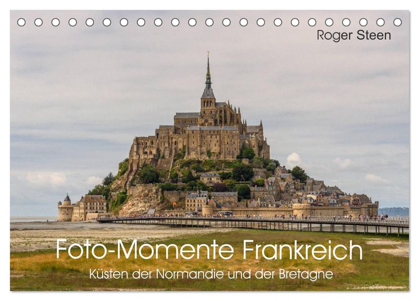 Küsten der Normandie und der Bretagne (Tischkalender 2027 DIN A5 quer) CALVENDO Monatskalender