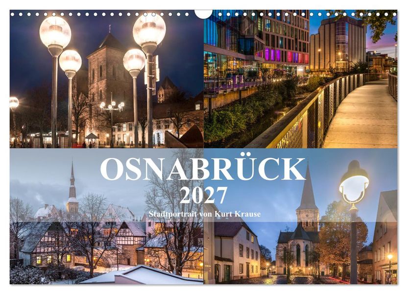 Stadtportrait Osnabrück (Wandkalender 2027 DIN A3 quer) CALVENDO Monatskalender