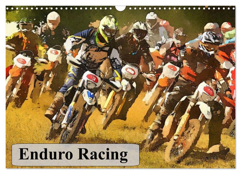 Enduro Racing (Wall Calendar 2027 DIN A3 landscape) CALVENDO 12 Month Wall Calendar