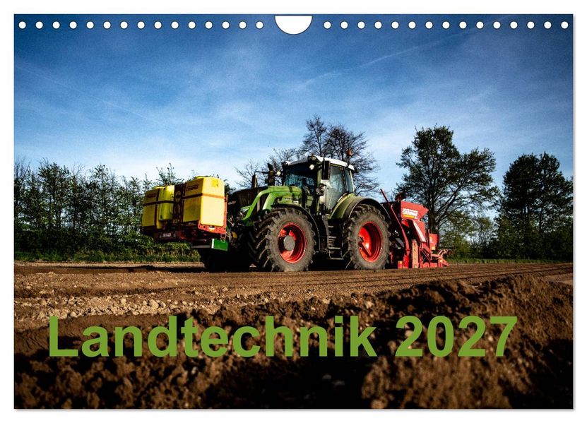 Landtechnik 2027 (Wandkalender 2027 DIN A4 quer) CALVENDO Monatskalender
