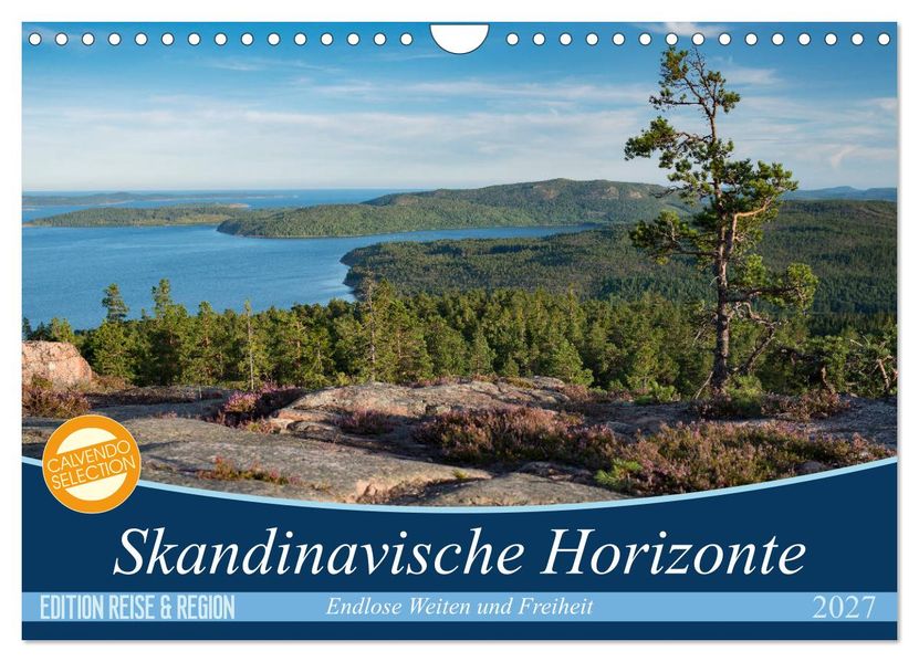 Skandinavische Horizonte (Wandkalender 2027 DIN A4 quer) CALVENDO Monatskalender