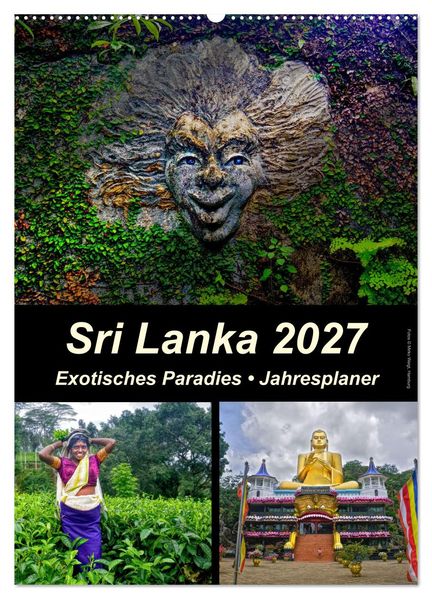 Sri Lanka 2027 - Exotisches Paradies - Jahresplaner (Wandkalender 2027 DIN A2 hoch) CALVENDO Monatskalender
