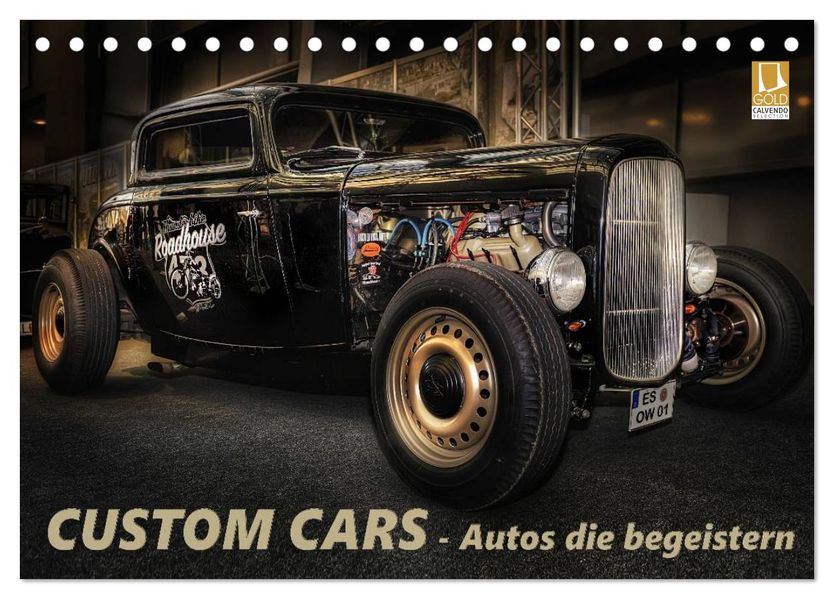 Custom Cars - Autos die begeistern (Tischkalender 2027 DIN A5 quer) CALVENDO Monatskalender