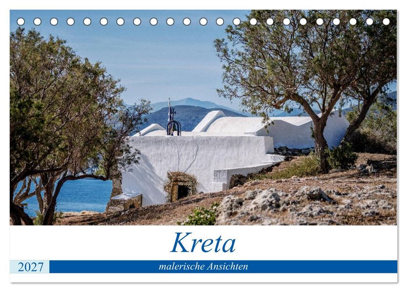 Kreta - malerische Ansichten (Tischkalender 2027 DIN A5 quer) CALVENDO Monatskalender