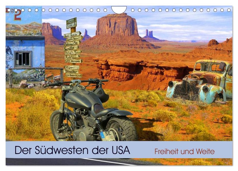 Der Südwesten der USA. Freiheit und Weite (Wandkalender 2027 DIN A4 quer) CALVENDO Monatskalender