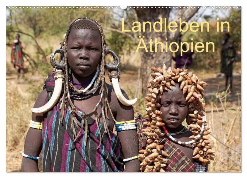 Landleben in Äthiopien (Wandkalender 2027 DIN A2 quer) CALVENDO Monatskalender