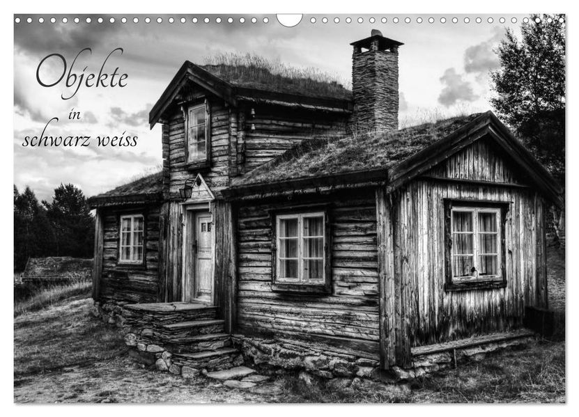 Objekte in schwarz weiss (Wandkalender 2027 DIN A3 quer) CALVENDO Monatskalender