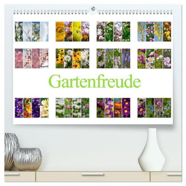 Gartenfreude (hochwertiger Premium Wandkalender 2027 DIN A2 quer) Kunstdruck in Hochglanz
