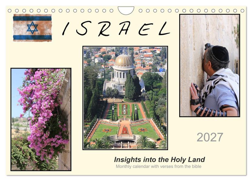 ISRAEL (Wall Calendar 2027 DIN A4 landscape) CALVENDO 12 Month Wall Calendar
