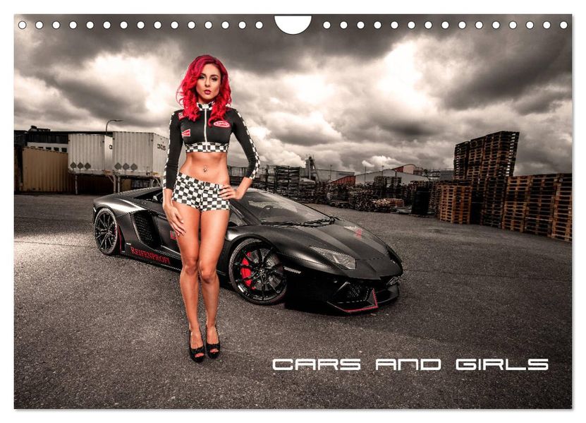 Cars and Girls (Wandkalender 2027 DIN A4 quer) CALVENDO Monatskalender
