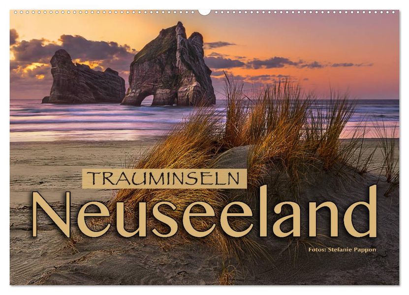 Trauminseln Neuseeland (Wandkalender 2027 DIN A2 quer) CALVENDO Monatskalender