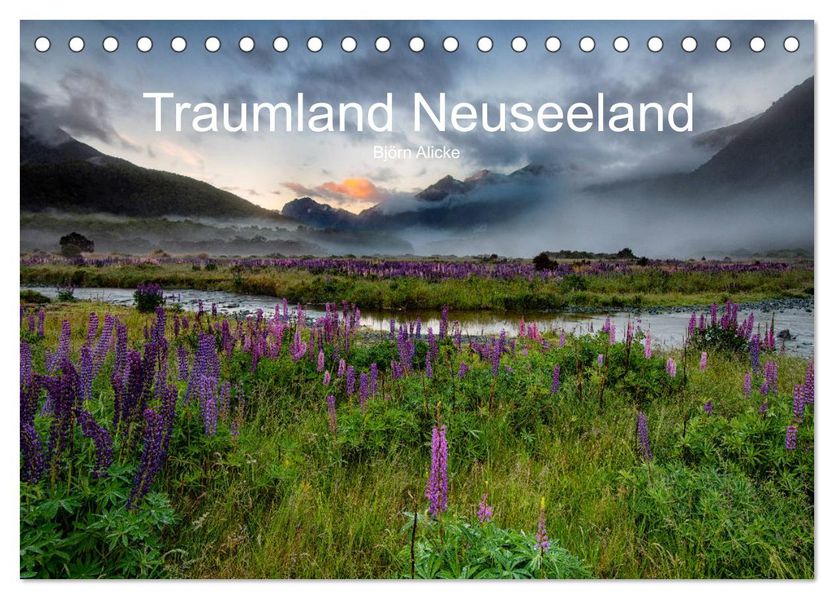 Traumland Neuseeland (Tischkalender 2027 DIN A5 quer) CALVENDO Monatskalender