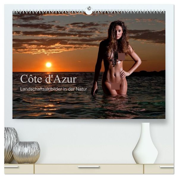 Côte d'Azur - Landschaftsaktbilder in der Natur (hochwertiger Premium Wandkalender 2027 DIN A2 quer) Kunstdruck in Hochglanz