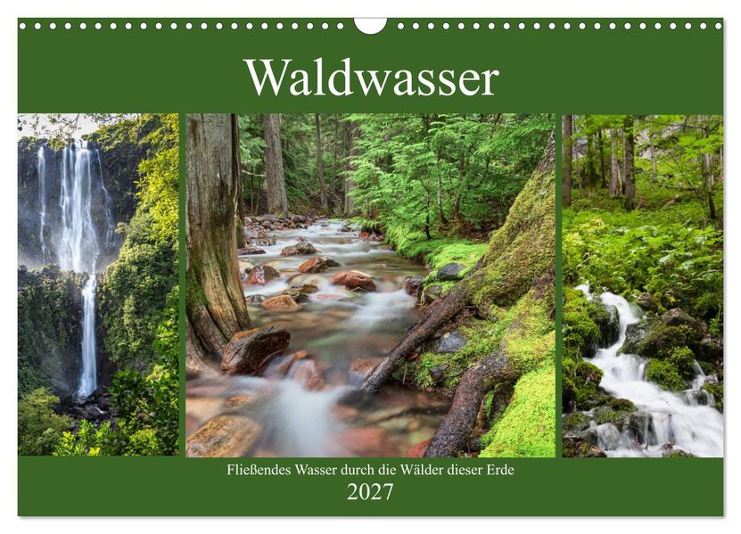 Waldwasser (Wandkalender 2027 DIN A3 quer) CALVENDO Monatskalender