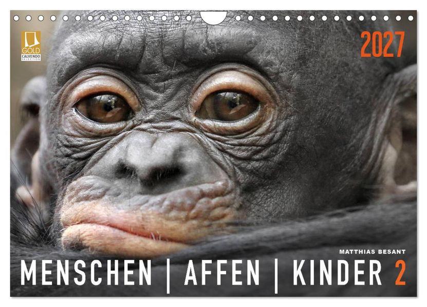 MENSCHENAFFENKINDER 2 (Wandkalender 2027 DIN A4 quer) CALVENDO Monatskalender