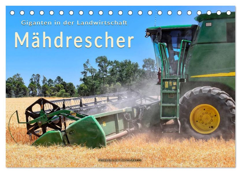 Giganten in der Landwirtschaft - Mähdrescher (Tischkalender 2027 DIN A5 quer) CALVENDO Monatskalender
