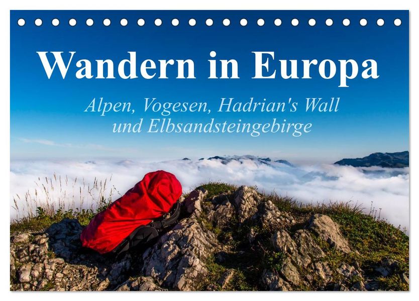 Wandern in Europa (Tischkalender 2027 DIN A5 quer) CALVENDO Monatskalender