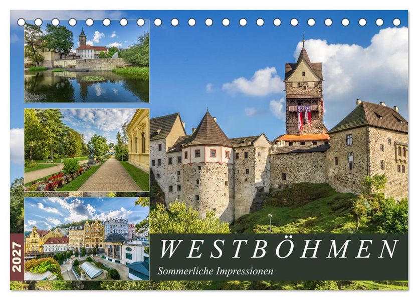WESTBÖHMEN Sommerliche Impressionen (Tischkalender 2027 DIN A5 quer) CALVENDO Monatskalender