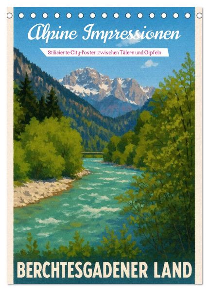 Alpine Impressionen Berchtesgadener Land (Tischkalender 2027 DIN A5 hoch) CALVENDO Monatskalender