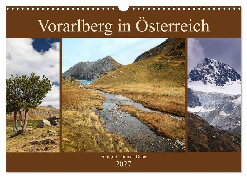 Vorarlberg in Österreich (Wandkalender 2027 DIN A3 quer) CALVENDO Monatskalender