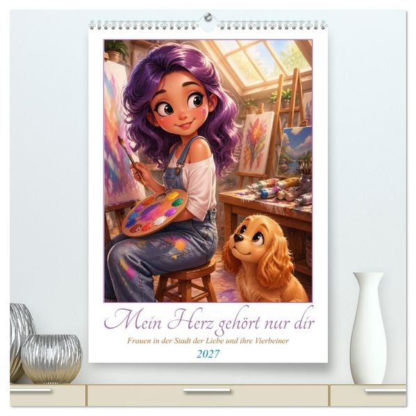 Mein Herz gehört nur dir (hochwertiger Premium Wandkalender 2027 DIN A2 hoch) Kunstdruck in Hochglanz