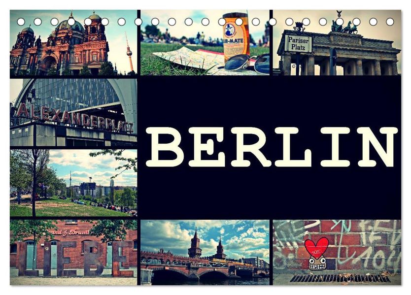 BERLIN horizontal (Tischkalender 2027 DIN A5 quer) CALVENDO Monatskalender