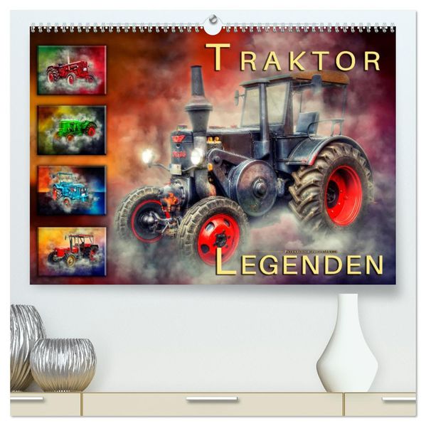 Traktor Legenden (hochwertiger Premium Wandkalender 2027 DIN A2 quer) Kunstdruck in Hochglanz
