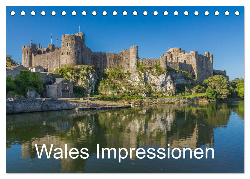 Wales Impressionen (Tischkalender 2027 DIN A5 quer) CALVENDO Monatskalender