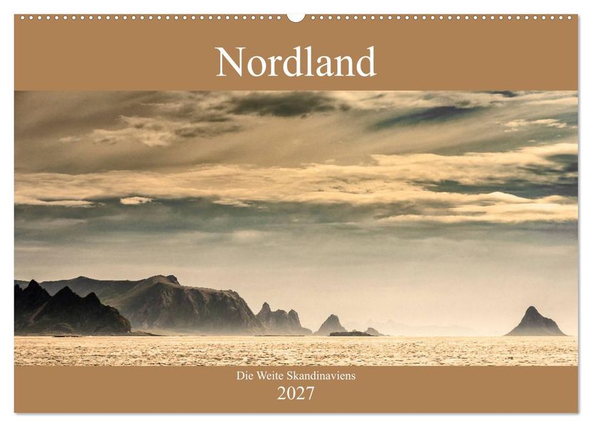 Nordland - Die Weite Skandinaviens (Wandkalender 2027 DIN A2 quer) CALVENDO Monatskalender