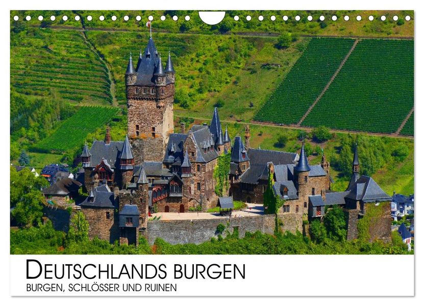 Deutschlands Burgen - Burgen Schlösser und Ruinen (Wandkalender 2027 DIN A4 quer) CALVENDO Monatskalender