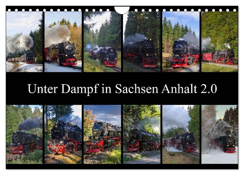 Unter Dampf in Sachsen Anhalt 2.0 (Wandkalender 2027 DIN A4 quer) CALVENDO Monatskalender