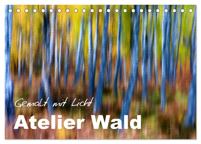 Atelier Wald - gemalt mit Licht (Tischkalender 2027 DIN A5 quer) CALVENDO Monatskalender
