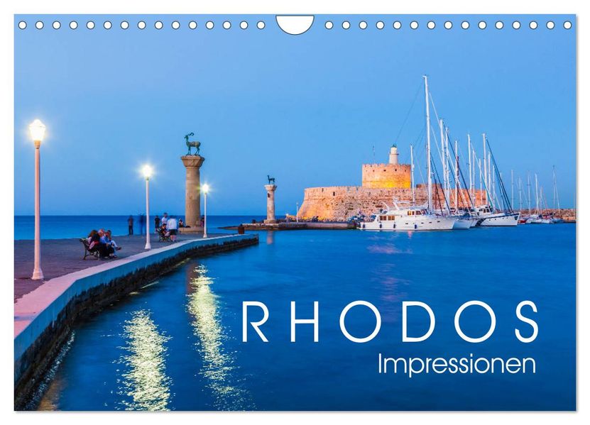 RHODOS Impressionen (Wandkalender 2027 DIN A4 quer) CALVENDO Monatskalender