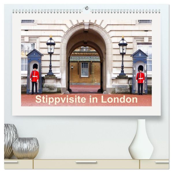 Stippvisite in London (hochwertiger Premium Wandkalender 2027 DIN A2 quer) Kunstdruck in Hochglanz