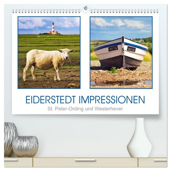 Eiderstedt Impressionen (hochwertiger Premium Wandkalender 2027 DIN A2 quer) Kunstdruck in Hochglanz