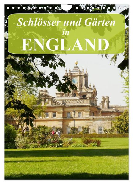 Schlösser und Gärten in England (Wandkalender 2027 DIN A4 hoch) CALVENDO Monatskalender