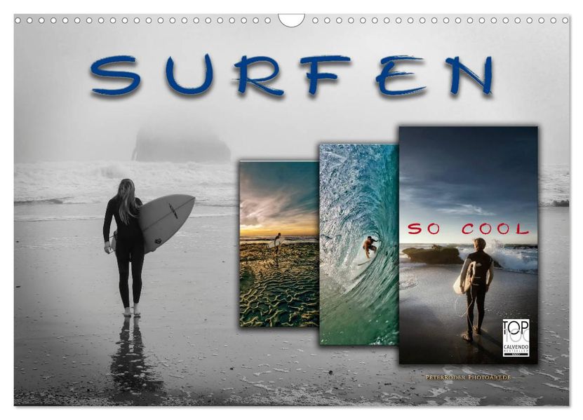 Surfen - so cool (Wandkalender 2027 DIN A3 quer) CALVENDO Monatskalender