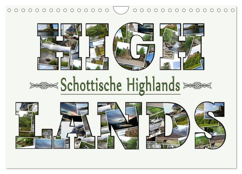 Schottische Highlands (Wandkalender 2027 DIN A4 quer) CALVENDO Monatskalender