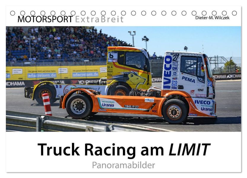 Truck Racing am LIMIT - Panoramabilder (Tischkalender 2027 DIN A5 quer) CALVENDO Monatskalender