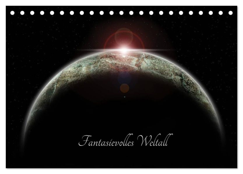 Fantasievolles Weltall (Tischkalender 2027 DIN A5 quer) CALVENDO Monatskalender