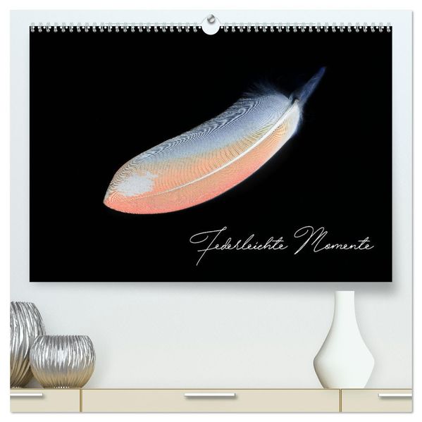 Federleichte Momente (hochwertiger Premium Wandkalender 2027 DIN A2 quer) Kunstdruck in Hochglanz
