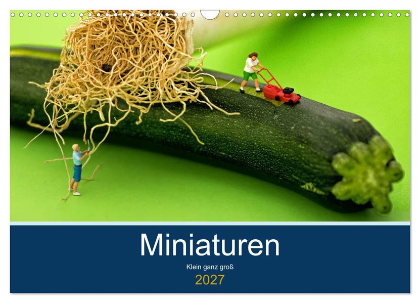 Miniaturen - Klein ganz groß (Wandkalender 2027 DIN A3 quer) CALVENDO Monatskalender