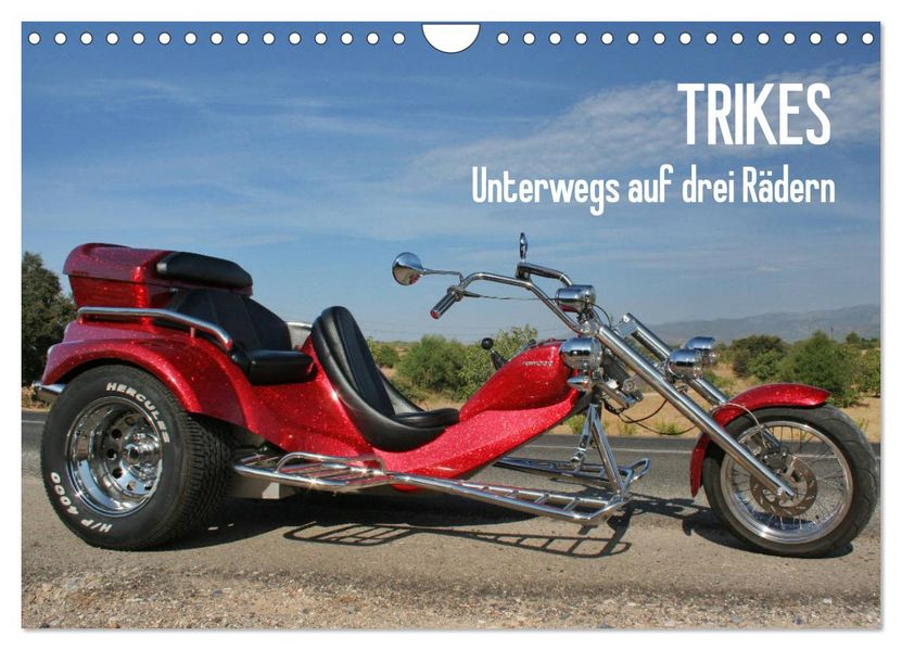 Trikes - Unterwegs auf drei Rädern (Wandkalender 2027 DIN A4 quer) CALVENDO Monatskalender
